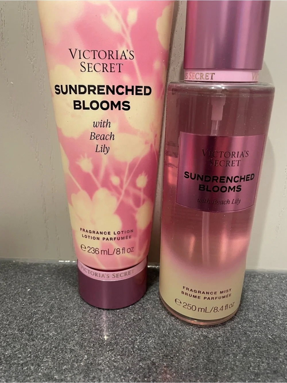Victoria's Secret Sundrenched Blooms Lotion & Mist - Pink and Cream